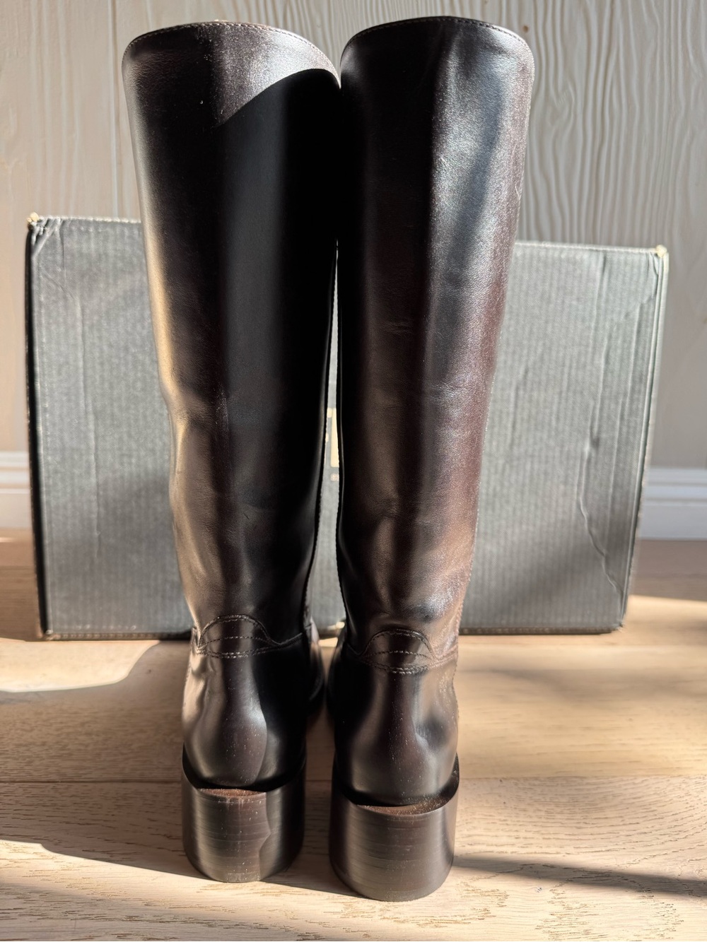 🤎 NEW FRYE CAMPUS 14L Tall Genuine Leather Boots in Bourbon Sz: 8.5 🤎 - Picture 6 of 11
